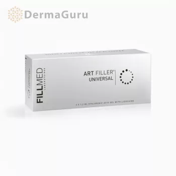   Fillmed Art Filler Universal, Hyaluronsäure-Filler, Behandlung mittlerer und tiefer Falten, 2 x 1,2 ml