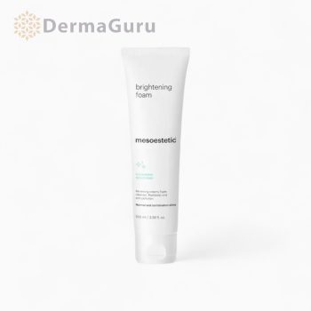   Mesoestetic Brightening Foam, Gesichtsreinigung und aufhellender Schaum, reinigt die Haut tief, mildert Flecken und schützt die Hautbarriere, 100 ml