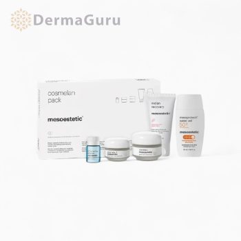   Mesoestetic Cosmelan Heimpigmentflecken-Behandlungspaket, Professionelle Depigmentierungslösung gegen hartnäckige Flecken, sicher, wirksam und langanhaltend, 5 Produkte