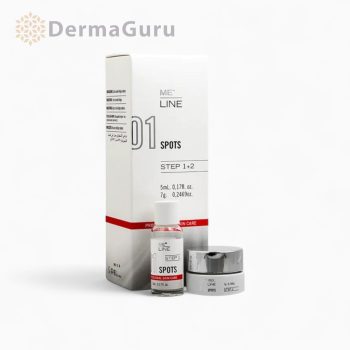   MeLine 01 Spots Schritt 1 & Schritt 2 – Pigmentbehandlungs-Peeling 5 ml + 7 g