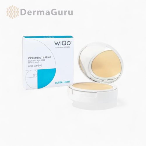 WiQo ICP Ultra Light SPF 50+, Getönte Sonnenschutzcreme für sehr helle Hauttöne, mit luftig deckender und feuchtigkeitsspendender Formel, 10,5ml